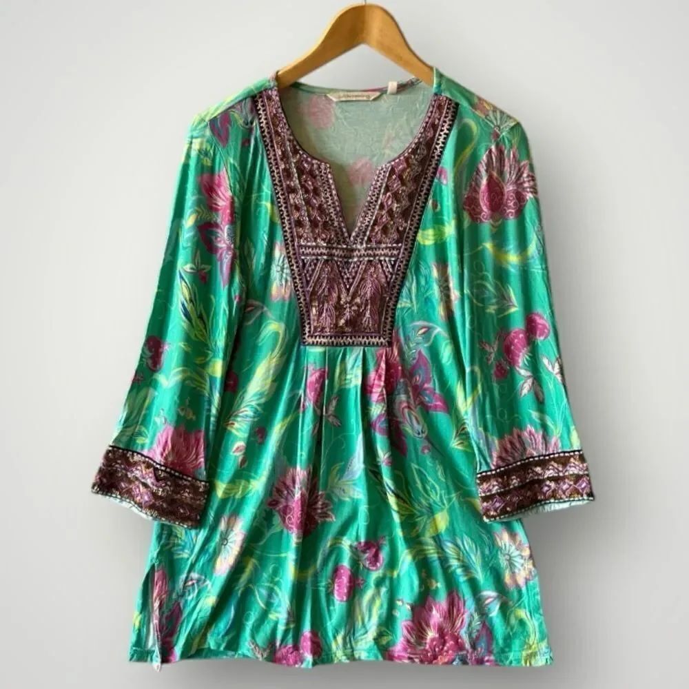 🎉5 for $45🎉 soft surroundings Tunic Top Women Size S
